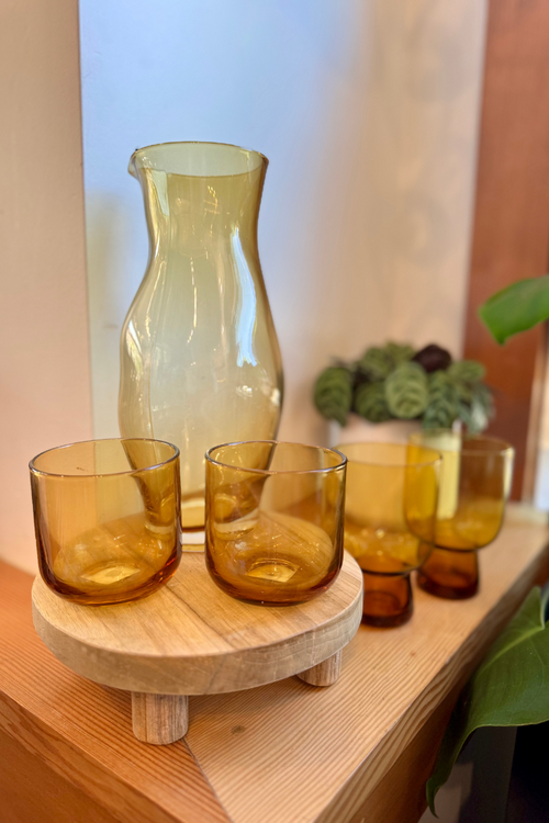 Salud Colored Glass Drinkware