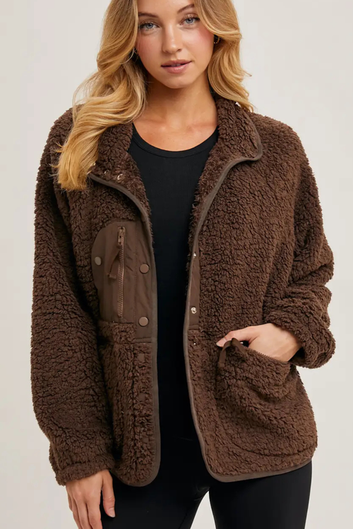Laura Fleece Sherpa Jacket