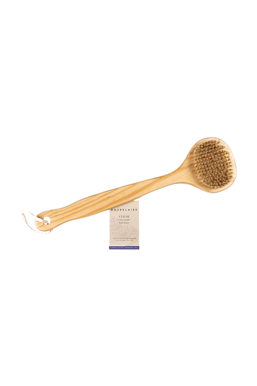 Cedar Long-Handle Bath Brush