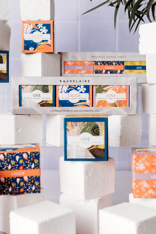 Baudelaire Effervescent Bath Cube