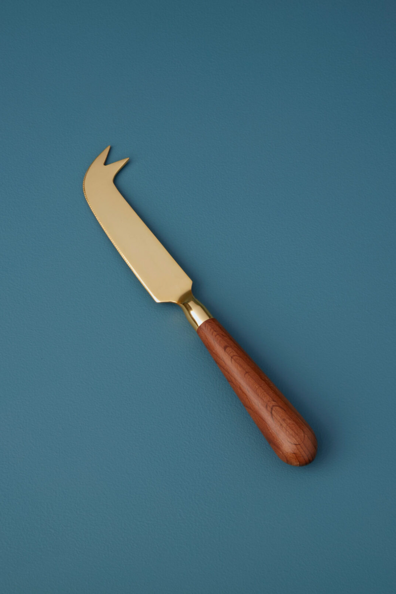 Gold + Wood Cheese Knife-Be Home-ECOVIBE