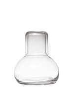 1 of 3:Clear Glass Carafe + Drinking Glass