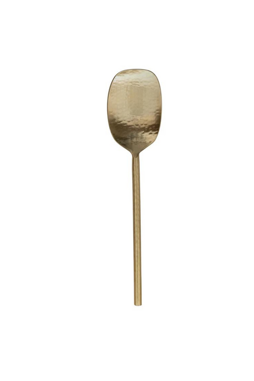 Hammered Gold Serving Spoon