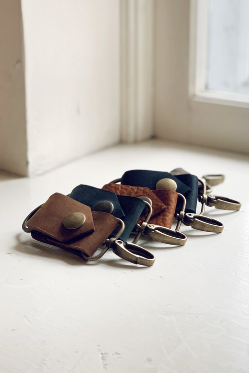 Leather Snap Key Ring