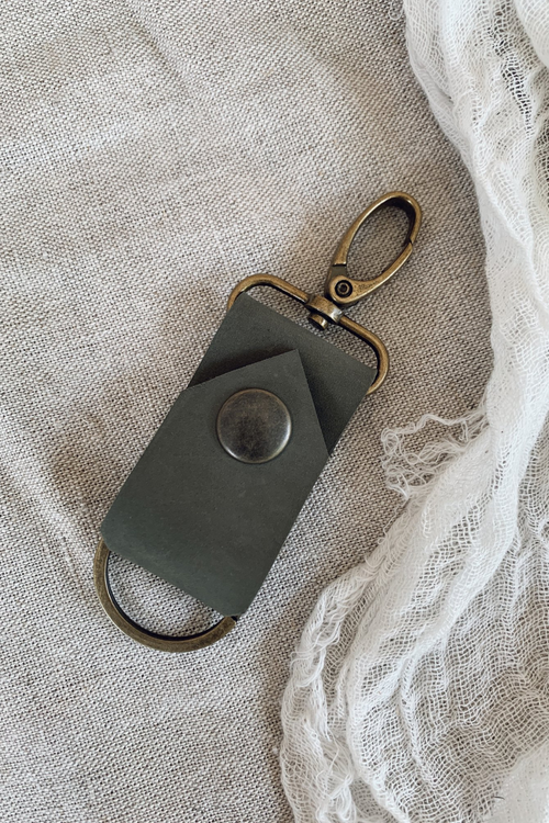 Leather Snap Key Ring
