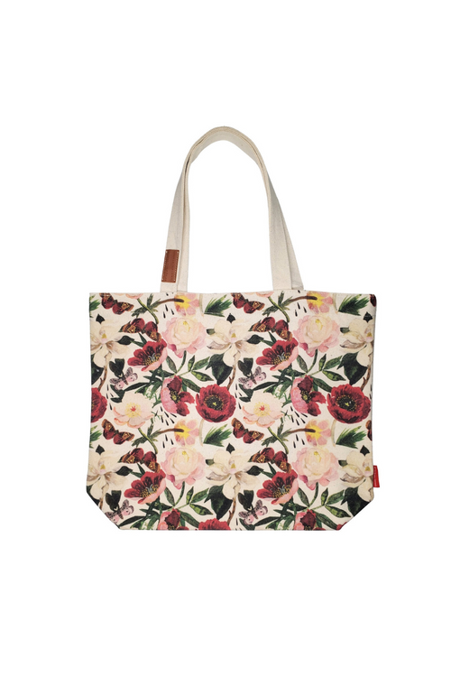 Canvas Floral Printed Tote Bag