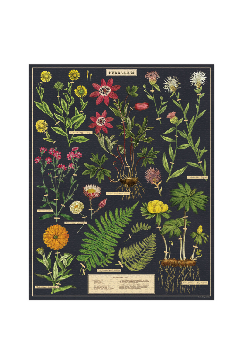 Herbarium Vintage Puzzle-Cavallini & Co.-ECOVIBE