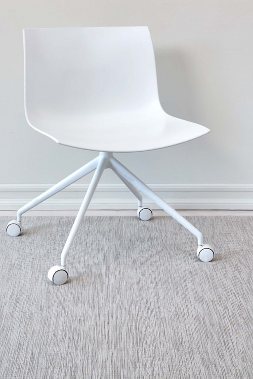 Chalk Bamboo Woven Floor Mat