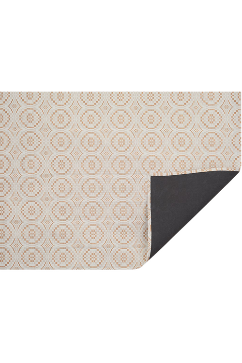 Butterscotch Overshot Woven Floor Mat