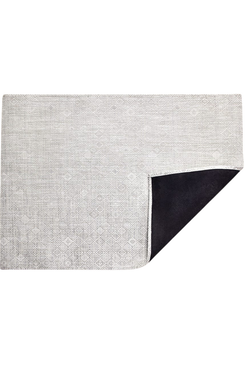 Grey Mosaic Woven Floor Mat