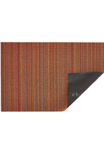 1 of 5:Orange Skinny Stripe Shag Mat