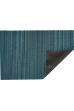 1 of 4:Turquoise Skinny Stripe Shag Mat