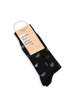 3 of 4:Socks that Give Water - Black Paisley