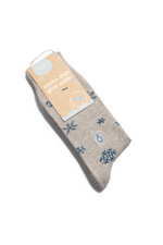 3 of 4:Socks that Give Water - Grey Snowflakes