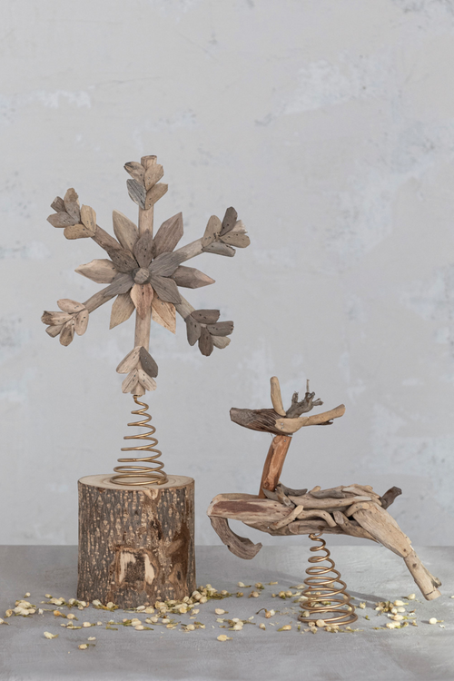 Driftwood Snowflake Tree Topper