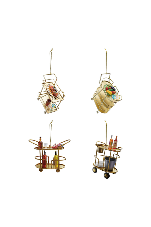 Metal Bar Cart Ornament