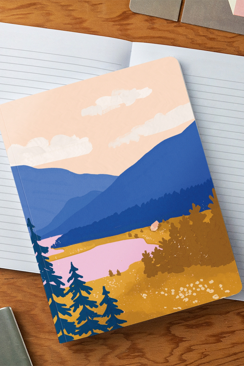 Mountain Majesty Medium Notebook