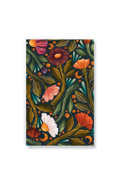 Night Sky Floral Notebook