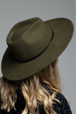 2 of 3:Everette Wool Panama Hat in Olive
