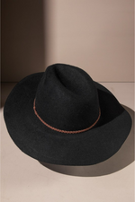 2 of 4:Marina Wool Panama Hat in Black