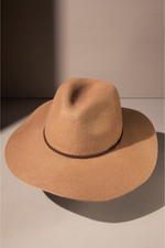 2 of 4:Marina Wool Panama Hat in Camel