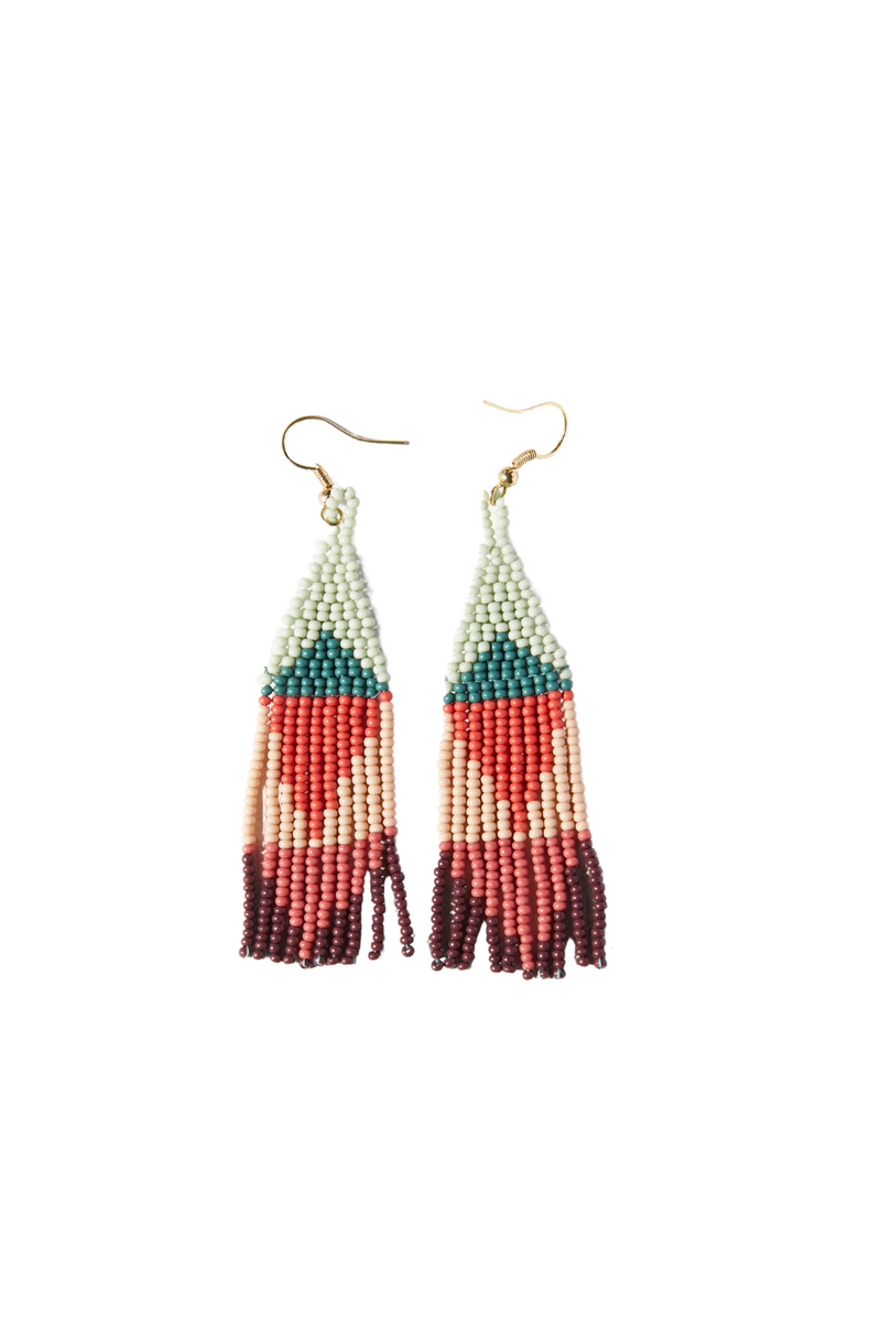 Ink-Alloy-Lennon-Multi-Color-Beaded-Triangle-Earrings-Pink