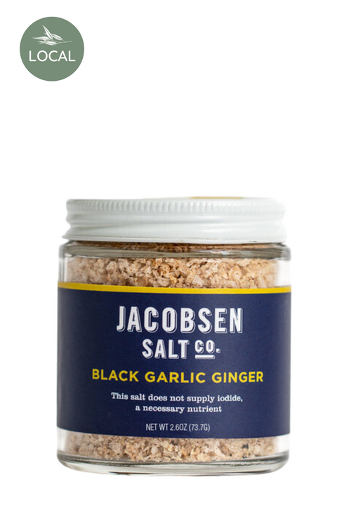 Black Garlic Ginger Infused Sea Salt