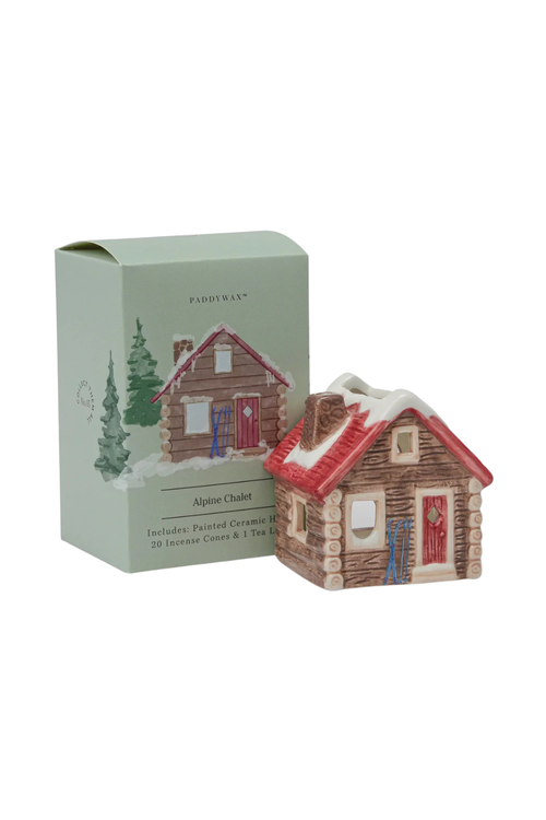 Ceramic Incense House + Tea Light Holder