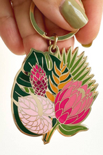 1 of 2:Tropical Bouquet Flower Keychain