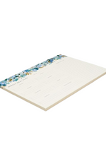 3 of 3:Garden Party Blue Meal Planner Notepad
