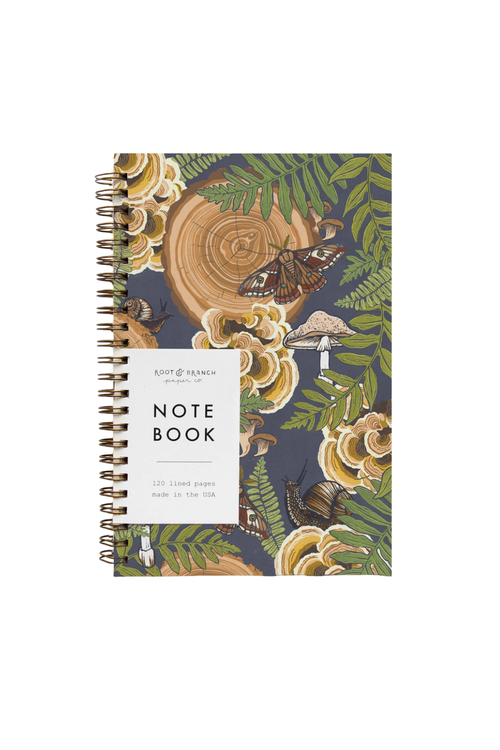 Mushroom Grove Spiral Bound Notebook