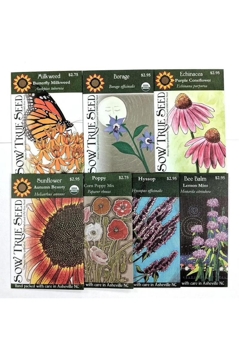 Sow-True-Seed -Polinator-Flower- Garden-Collection -Tin