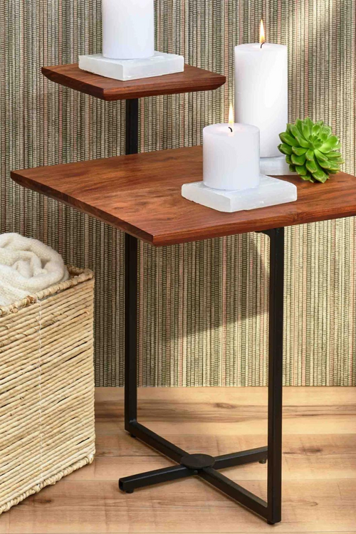 Brooklyn Acacia Wood Side Table
