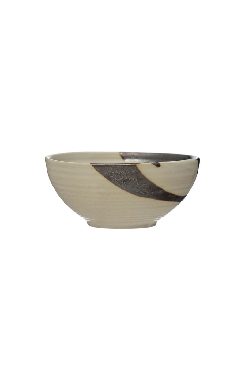 Bloomingville Harmony Hand-Painted Stoneware Bowl