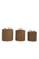 3 of 3:Woven Seagrass Handled Baskets