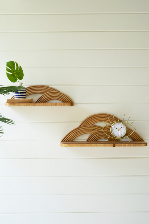 Arches Cane Wall Shelf