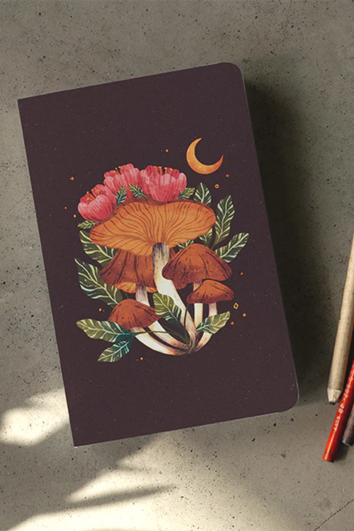 Midnight Mushrooms Notebook