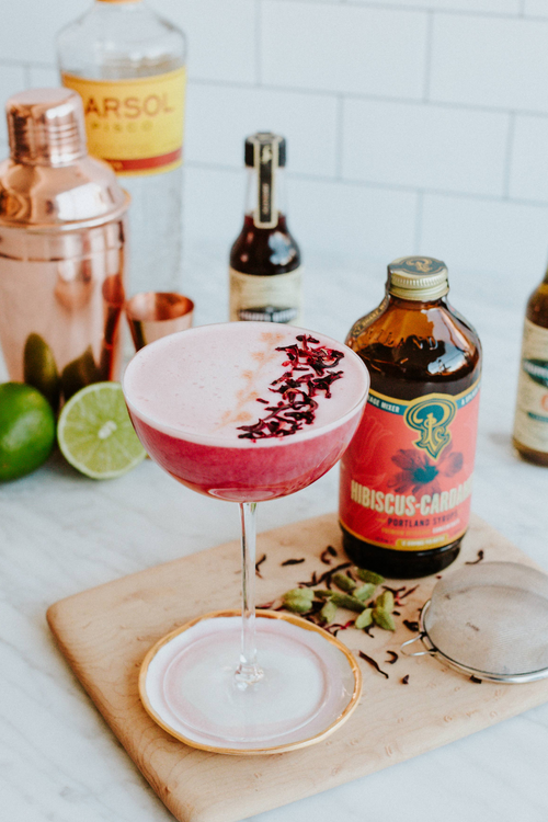 Hibiscus Cardamom Syrup