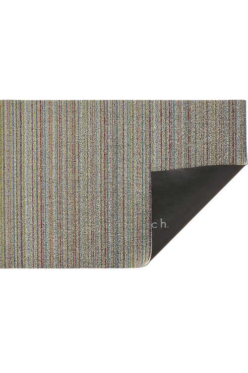 Soft Multi Skinny Stripe Shag Mat