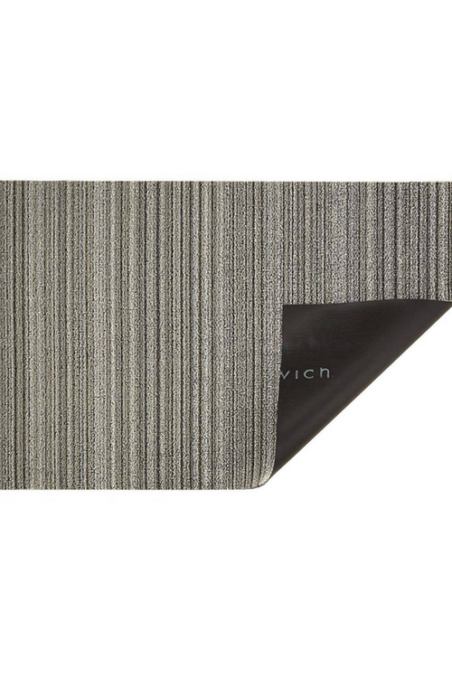 Mushroom Skinny Stripe Shag Mat