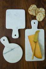 2 of 4:White Marble Mini Boards