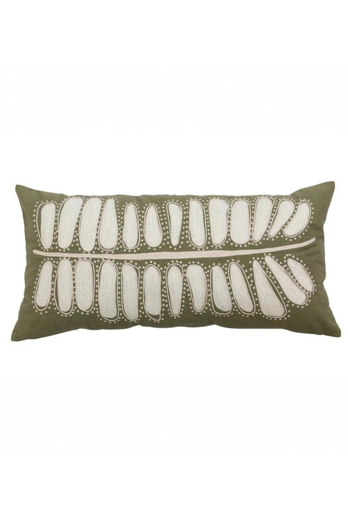 Botany Embroidered Pillow