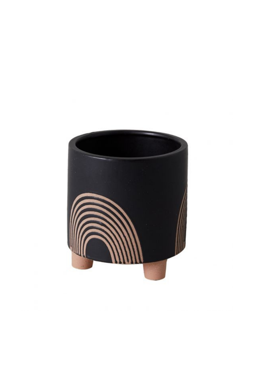 Asha Pot in Black