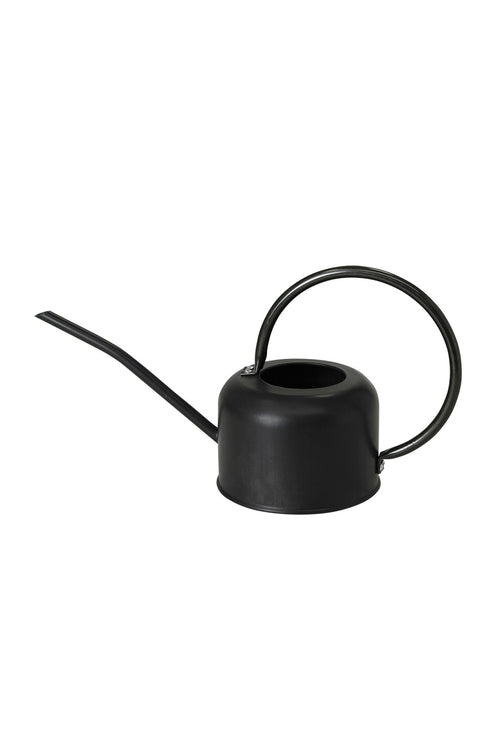 Litre Tin 1L Watering Can in Black