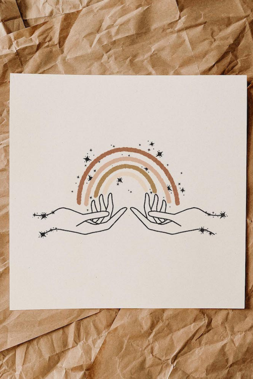 Look for Rainbows Wall Print