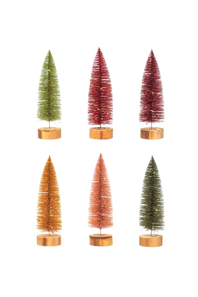 Lit Bottle Brush Trees – ECOVIBE