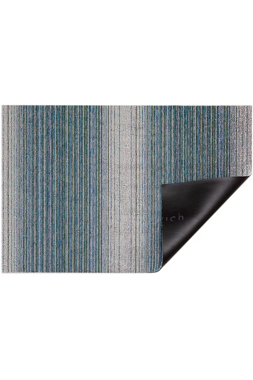 Lagoon Fade Stripe Shag Stripe Mat