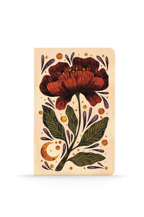Burgundy Bloom Notebook