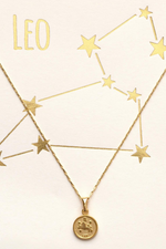 12 of 16:Tiny Zodiac Medallion Necklace