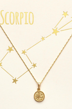 5 of 16:Tiny Zodiac Medallion Necklace